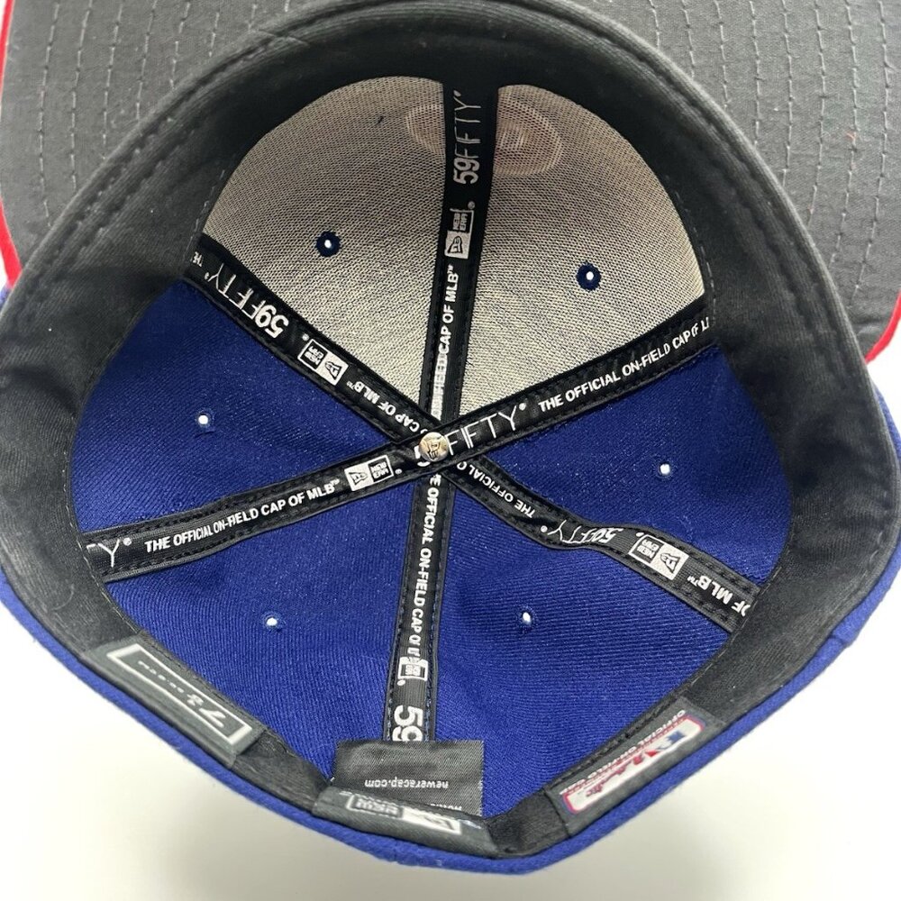 New Era 59fifty Philadelphia Phillies Red & Blue Fitted Cap Hat 7 1/8 MLB - Picture 8 of 10